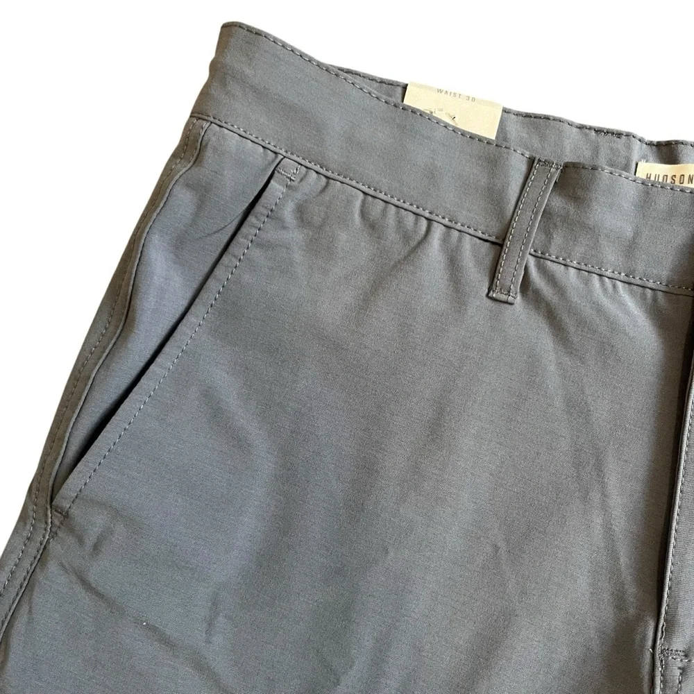 NWT Hudson & Barrow Superior Short 9in inseam Gray Tech Bottom Shorts Waist 30 - Picture 2 of 7